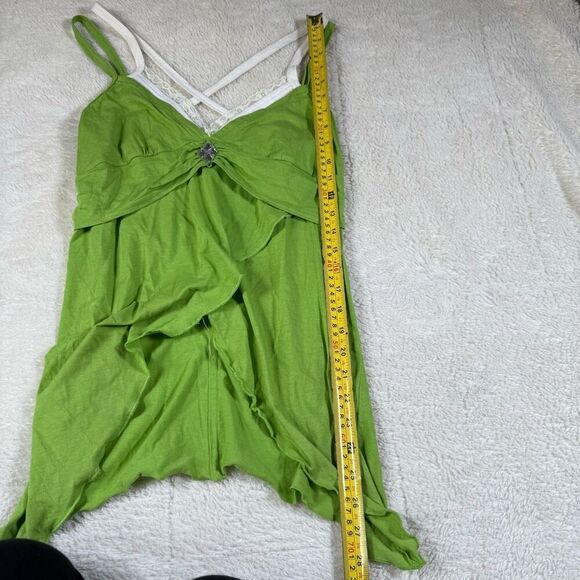 NWT Johnny Girl Vintage Y2K Ruffle Strappy Tank Top Blouse - Picture 6 of 6